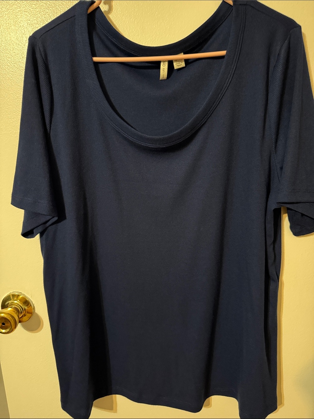 Cato Navy Scoop Neck Short Sleeve Tee